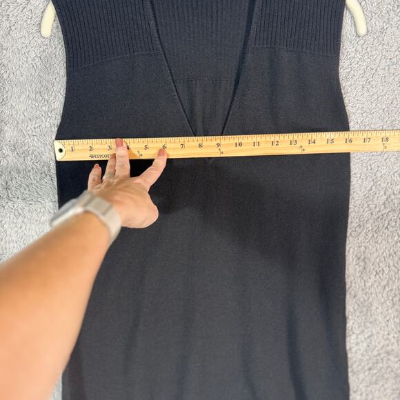 Emilio Pucci Black Virgin Wool Pullover Top Size 12 - Picture 10 of 11